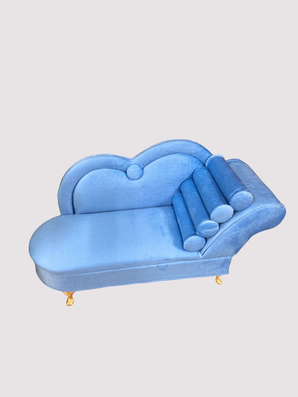 Viral Blue Velvet Chaise Jewelry Box Organizer NWT